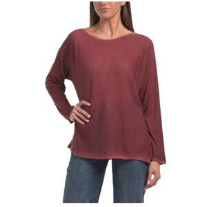 VENTI Made In Italy Soft Knit Mineral Wash Sweater